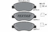 Textar Brake Pads Full Set Of 4 Front With Brake Caliper Screws With Accessories 2247601 thumbnail