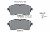 Textar Brake Pads Full Set Of 4 Front With Brake Caliper Screws 2248501 thumbnail