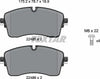 Textar Brake Pads Full Set Of 4 Front With Brake Caliper Screws 2248503 thumbnail