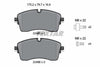 Textar Brake Pads Full Set Of 4 Front With Brake Caliper Screws 2248505 thumbnail