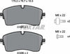 Textar Brake Pads Full Set Of 4 Front With Brake Caliper Screws 2248505 thumbnail