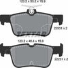 Textar Brake Pads Set Brake Pads Full Set Of 4 Rear 2253101 thumbnail