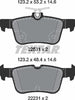 Textar Brake Pads Set Brake Pads Full Set Of 4 Rear 2253105 thumbnail