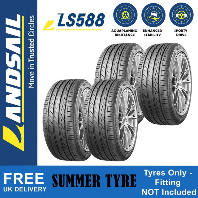 Landsail LS588 225/50 R17 98W XL Tyre Summer EU Label B/B 68dB Set of 4 - Free Delivery - image 2
