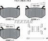 Textar Brake Pads Full Set Of 4 Rear With Accessories 2256501 thumbnail
