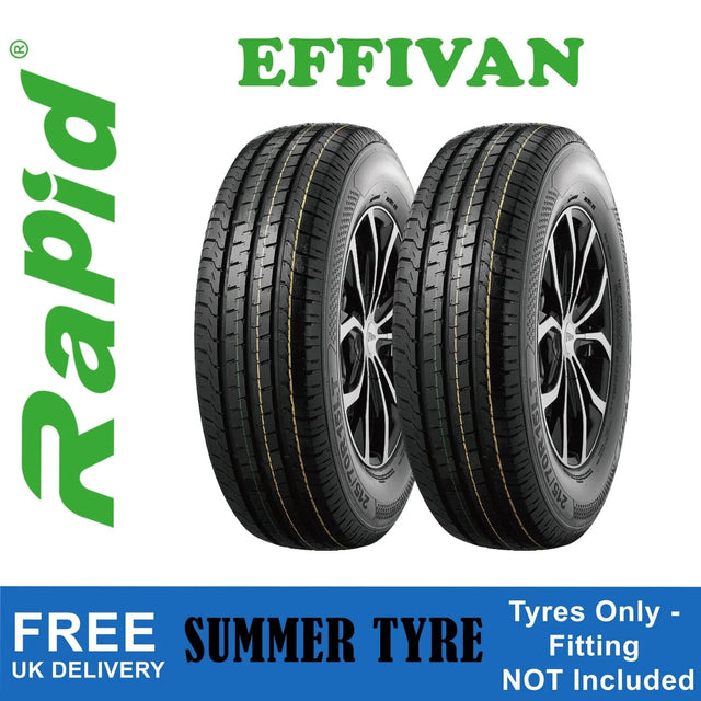 Rapid 22565R16C Effivan HighQuality Van Trailer 112/110 72dB 225/65 R16 Tyre Set of 2 - image 2