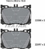 Textar Brake Pads Full Set Of 4 Front 2258601 thumbnail