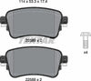 Textar Brake Pads Full Set Of 4 Rear With Brake Caliper Screws 2258801 thumbnail