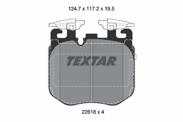 Textar Brake Pads Full Set Of 4 Front 2261801 - image 4