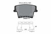 Textar Brake Pads Full Set Of 4 Rear With Accessories 2265001 thumbnail