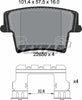 Textar Brake Pads Full Set Of 4 Rear With Accessories 2265001 thumbnail