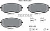 Textar Brake Pads Full Set Of 4 Front With Brake Caliper Screws With Accessories 2266001 thumbnail