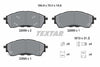 Textar Brake Pads Full Set Of 4 Front With Brake Caliper Screws With Accessories 2268801 thumbnail