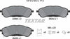 Textar Brake Pads Full Set Of 4 Rear With Brake Caliper Screws With Accessories 2269301 thumbnail