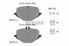 Textar Brake Pads Full Set Of 4 Rear With Brake Caliper Screws With Accessories 2271701 thumbnail