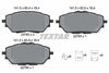 Textar Brake Pads Full Set Of 4 Front With Accessories 2278201 thumbnail