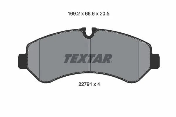 Textar Brake Pads Set Brake Pads Full Set Of 4 Rear 2279101 - image 4