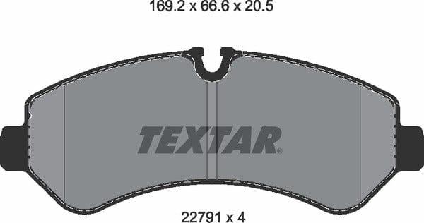 Textar Brake Pads Set Brake Pads Full Set Of 4 Rear 2279101 - image 5