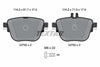 Textar Brake Pads Full Set Of 4 Rear With Brake Caliper Screws 2279201 thumbnail