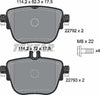 Textar Brake Pads Full Set Of 4 Rear With Brake Caliper Screws 2279201 thumbnail
