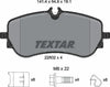 Textar Brake Pads Full Set Of 4 Rear With Brake Caliper Screws With Accessories 2280201 thumbnail