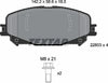 Textar Brake Pads Full Set Of 4 Front With Brake Caliper Screws 2280301 thumbnail