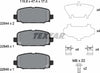 Textar Brake Pads Full Set Of 4 Rear With Brake Caliper Screws With Accessories 2284401 thumbnail