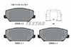 Textar Brake Pads Full Set Of 4 Front With Accessories 2285501 thumbnail