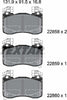 Textar Brake Pads Full Set Of 4 Front With Counterweights 2285801 thumbnail