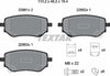 Textar Brake Pads Full Set Of 4 Rear With Brake Caliper Screws With Accessories 2286101 thumbnail