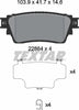 Textar Brake Pads Full Set Of 4 Rear With Accessories 2286401 thumbnail