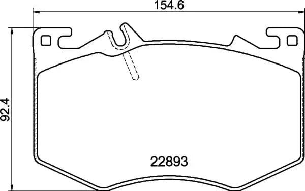 Textar Brake Pads Full Set Of 4 Front 2289301 - image 5