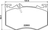 Textar Brake Pads Full Set Of 4 Front 2289301 thumbnail
