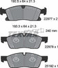 Textar Brake Pads Full Set Of 4 Front 2297701 thumbnail