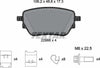 Textar Brake Pads Full Set Of 4 Rear With Brake Caliper Screws With Accessories 2298601 thumbnail