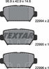 Textar Brake Pads Set Brake Pads Full Set Of 4 Rear 2299401 thumbnail