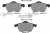 Textar Brake Pads Full Set Of 4 Front 2301802 thumbnail