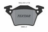 Textar Brake Pads Set Brake Pads Full Set Of 4 Rear 2302001 thumbnail