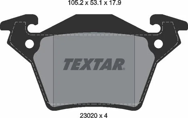 Textar Brake Pads Set Brake Pads Full Set Of 4 Rear 2302001 - image 5