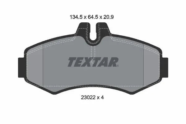 Textar Brake Pads Full Set Of 4 Front 2302201 - image 4