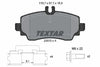Textar Brake Pads Full Set Of 4 Front With Brake Caliper Screws With Accessories 2307003 thumbnail