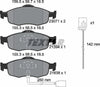 Textar Brake Pads Full Set Of 4 Front With Accessories 2307104 thumbnail