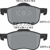 Textar Brake Pads Full Set Of 4 Front 2307303 thumbnail