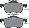 Textar Brake Pads Full Set Of 4 Front 2307401 thumbnail