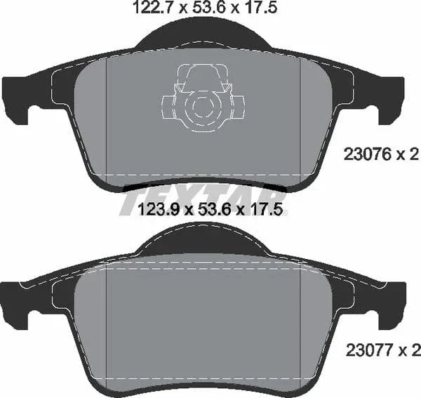 Textar Brake Pads Set Brake Pads Full Set Of 4 Rear 2307602 - image 5