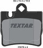 Textar Brake Pads Set Brake Pads Full Set Of 4 Rear 2307801 thumbnail