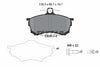 Textar Brake Pads Full Set Of 4 Front With Brake Caliper Screws 2308001 thumbnail