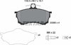 Textar Brake Pads Full Set Of 4 Front With Brake Caliper Screws 2308001 thumbnail