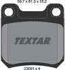 Textar Brake Pads Set Brake Pads Full Set Of 4 Rear 2309102 thumbnail