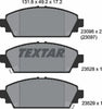 Textar Brake Pads Full Set Of 4 Front 2309601 thumbnail